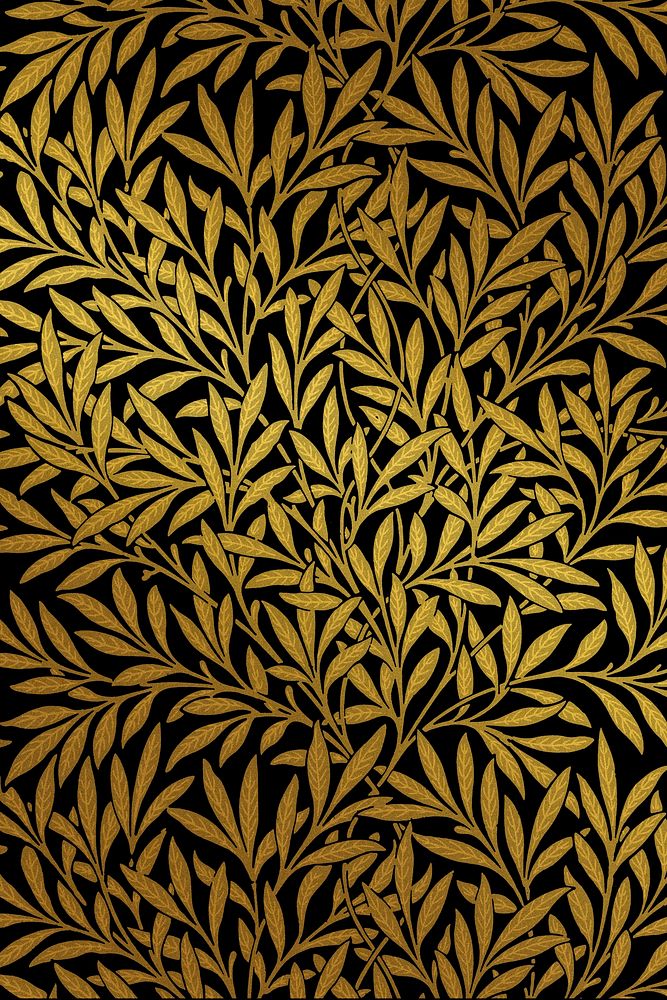 Luxury floral pattern remix from artwork by William Morris