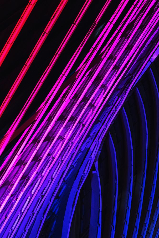 Neon lights patterned line background