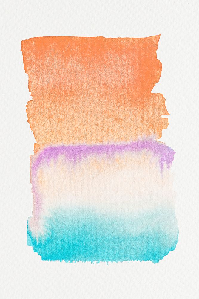 Shades of colorful watercolor brush strokes illustration