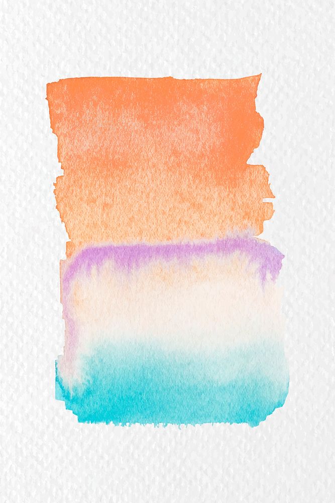 Shades of colorful watercolor brush strokes vector