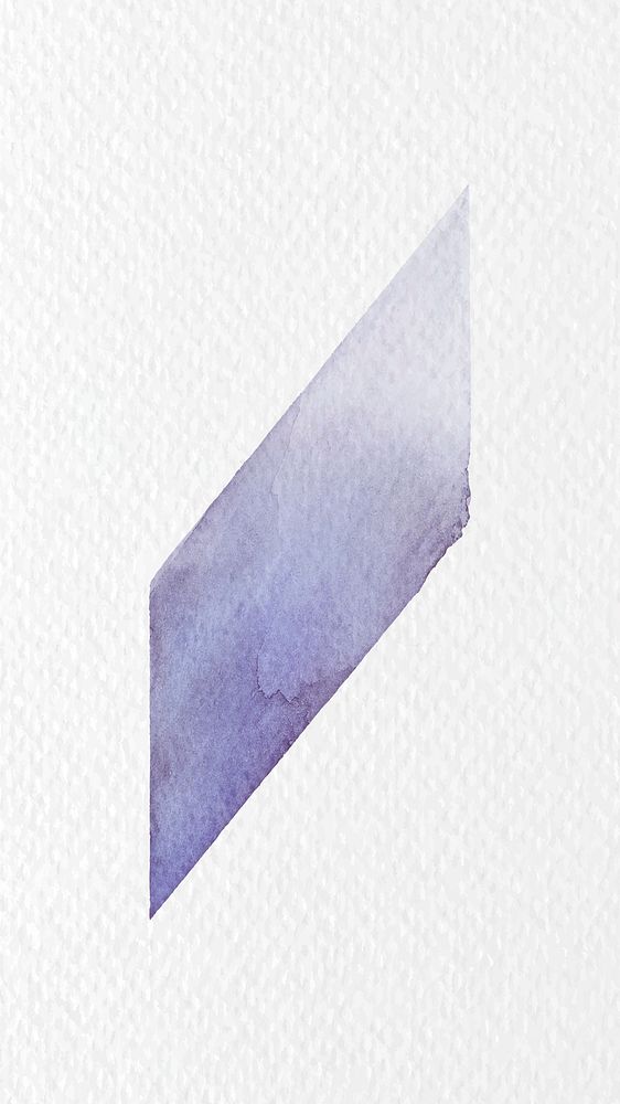 Geometric watercolor hand painted vector