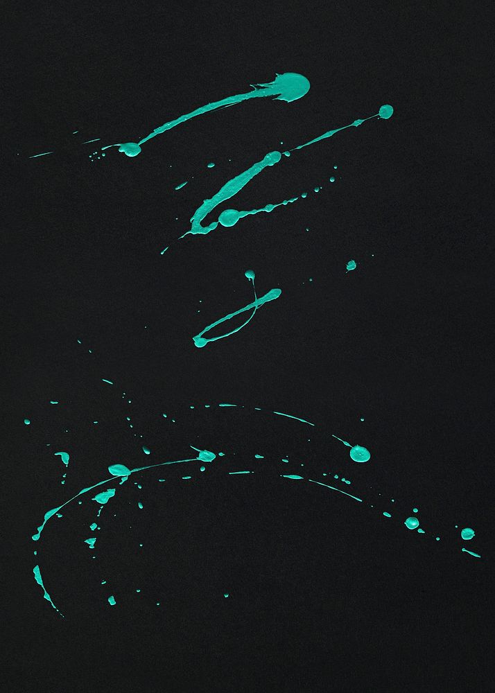 Green blotched oil paint texture illustration