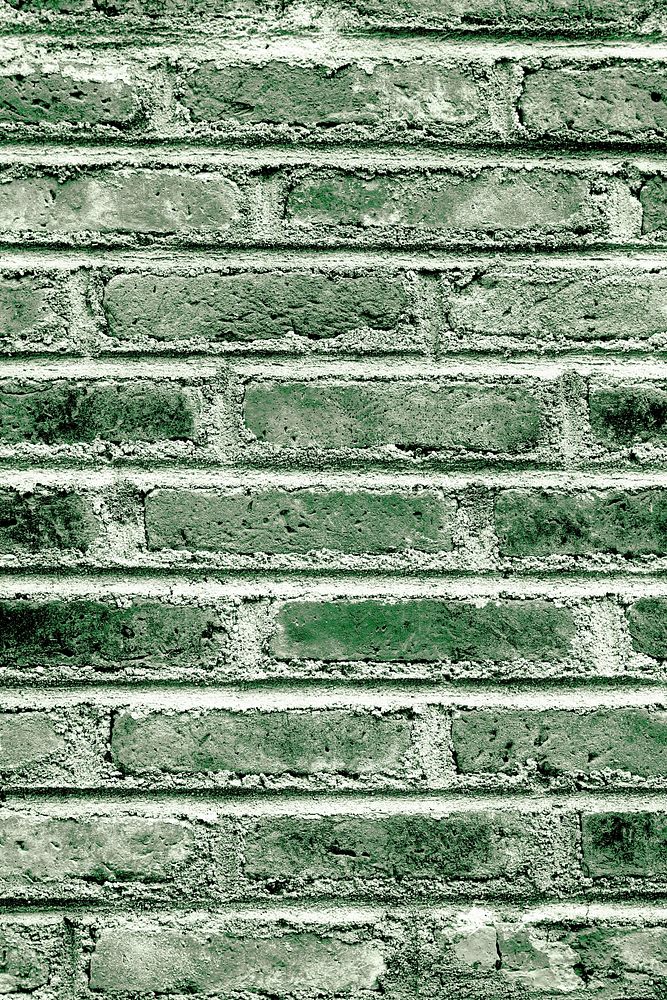 Celadon green brick textured background