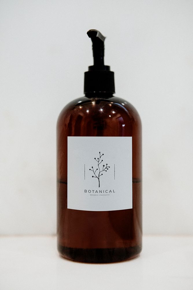 Botanical organic product bottle