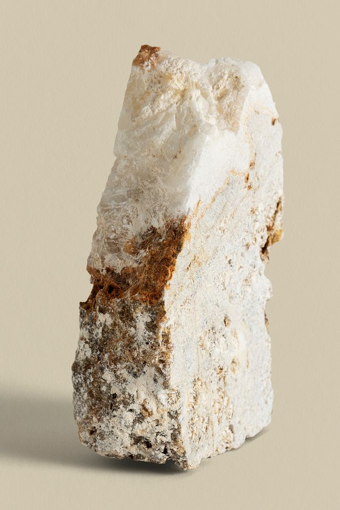 White marble rock mockup design resource