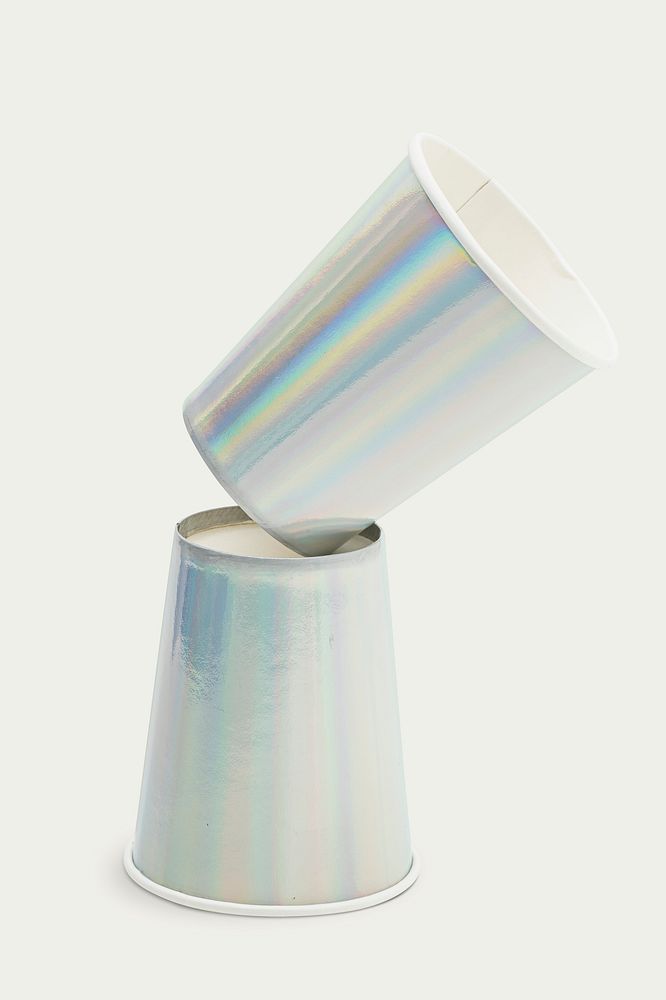 Shiny holographic cups design resource 
