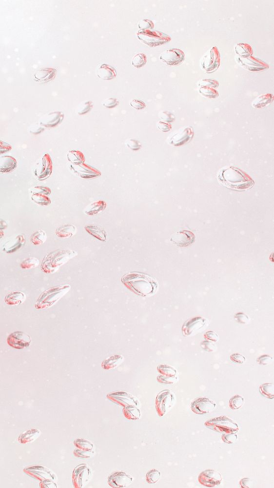 Light pink droplets on a window mobile wallpaper