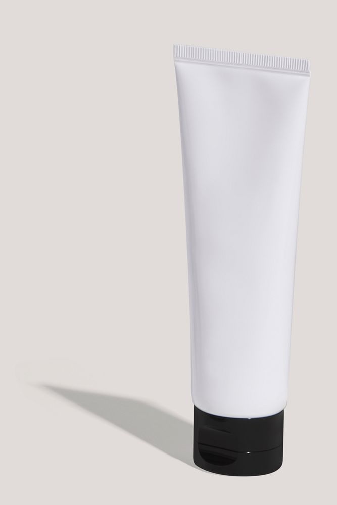 White beauty care tube mockup