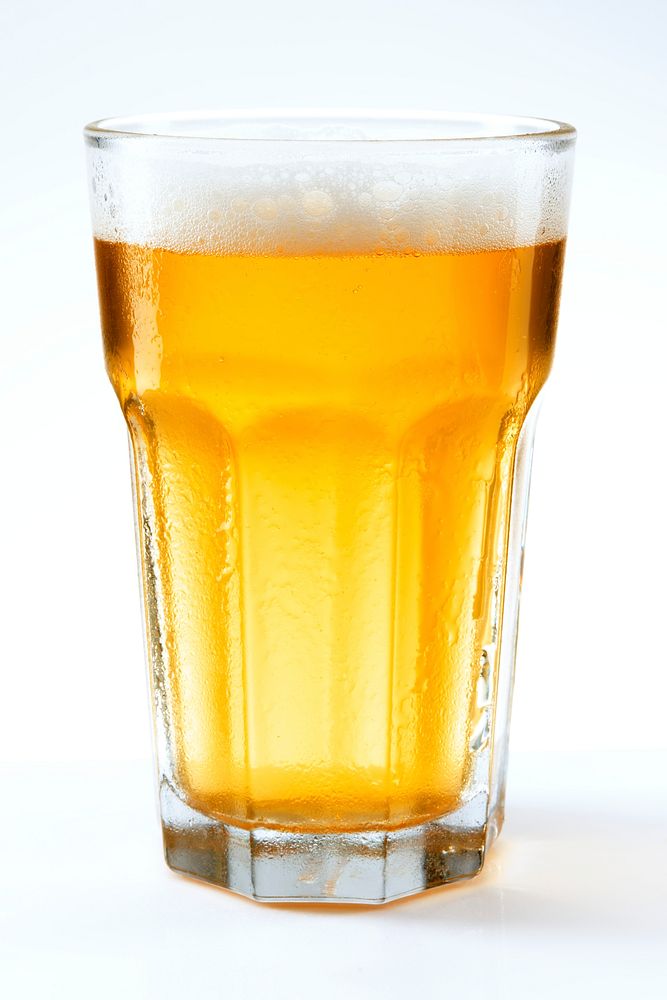 Golden beer in a glass