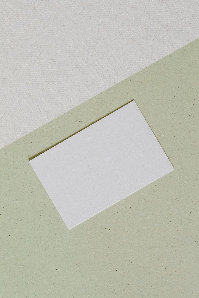White blank business card isolated on background