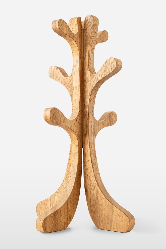 Wooden display stand design element