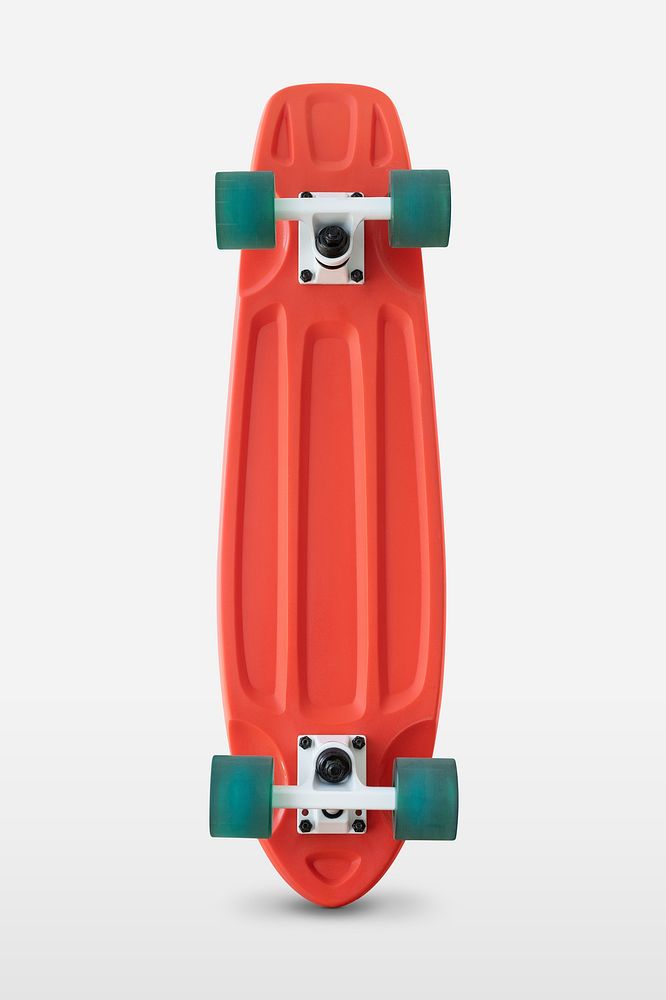 Scarlet red skateboard design element