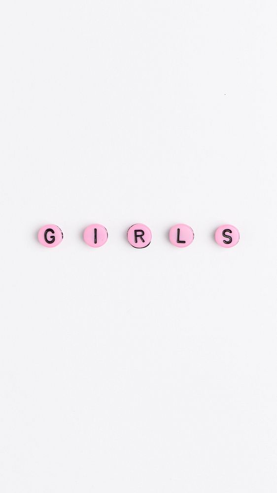 Girls word alphabet letter beads