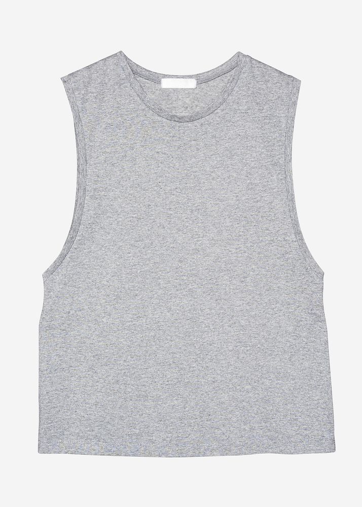 Gray muscle shirt streetwear fashion