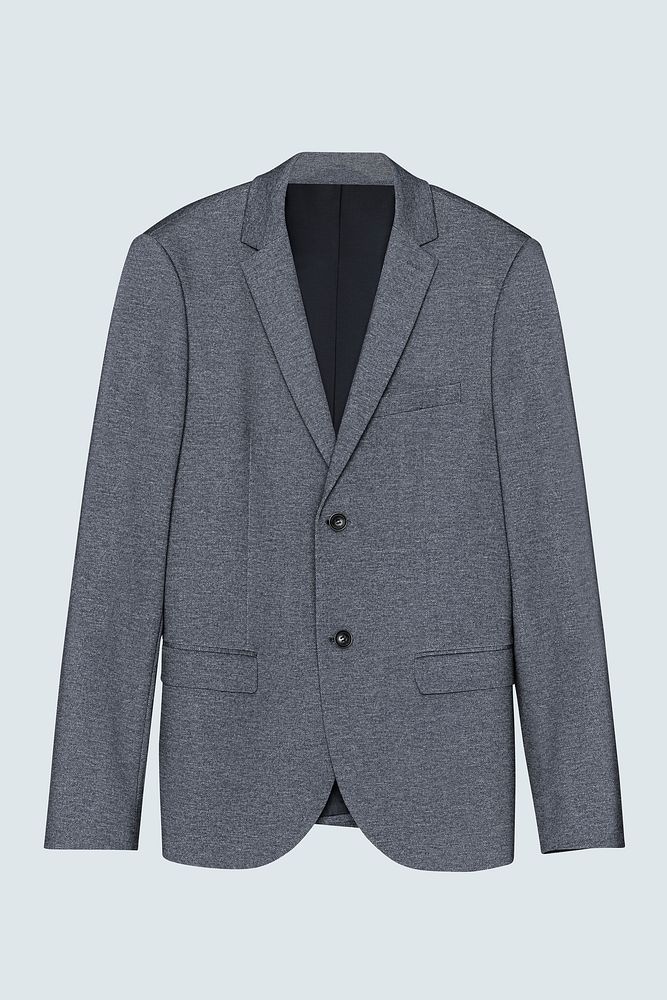 Gray blazer front view casual men&rsquo;s wear