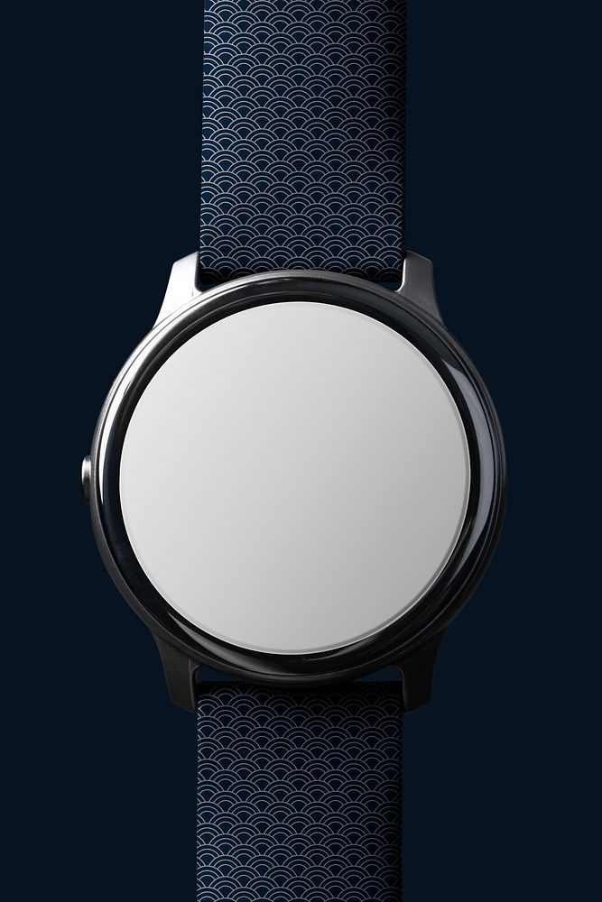 Smart watch screen mockup digital device