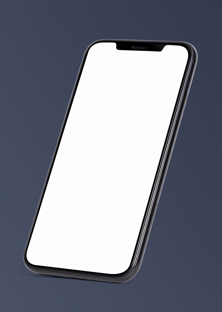 Mobile phone screen mockup digital device