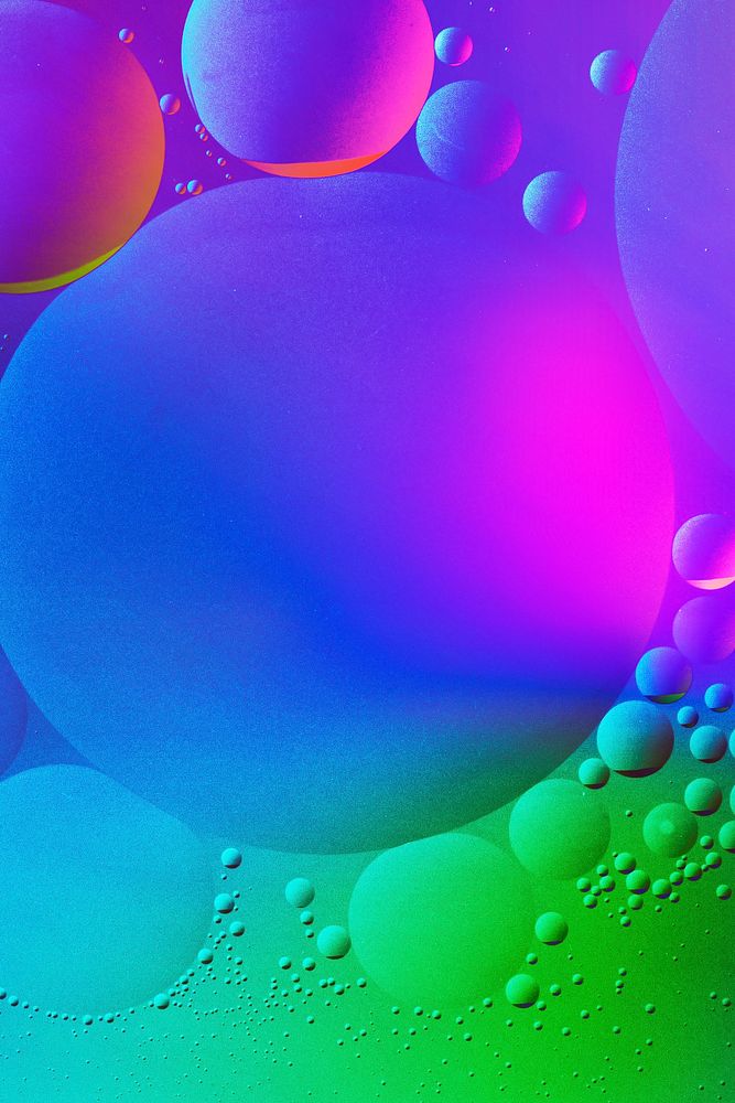 Gradient iPhone background abstract oil bubble texture wallpaper