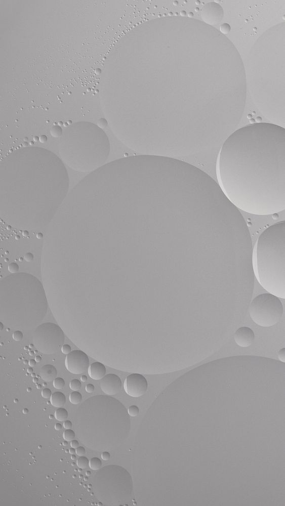 Gray wallpaper abstract background oil bubble texture