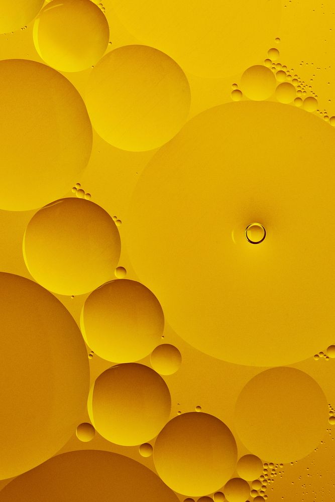 Gold background abstract oil bubble texture wallpaper