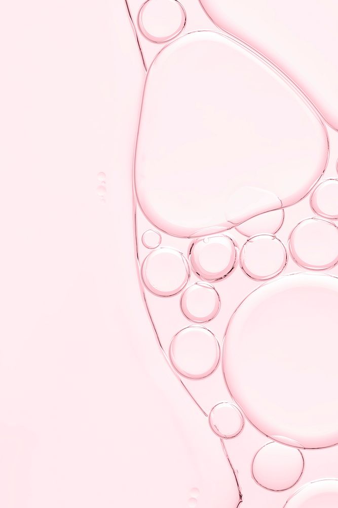 Pink iPhone background oil bubble in water wallpaper