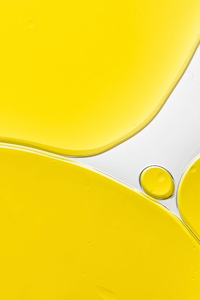 Yellow texture background abstract oil bubble wallpaper