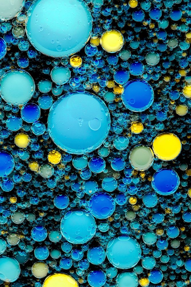 Colorful abstract background oil bubble wallpaper