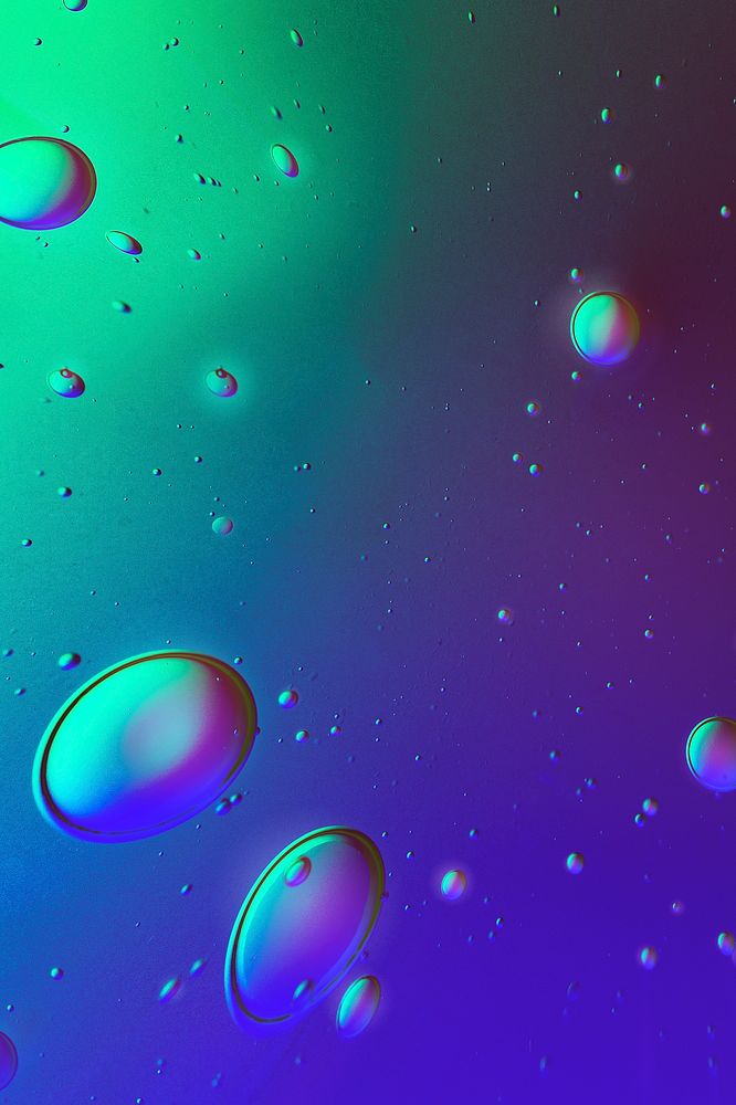 Abstract gradient background oil bubble wallpaper