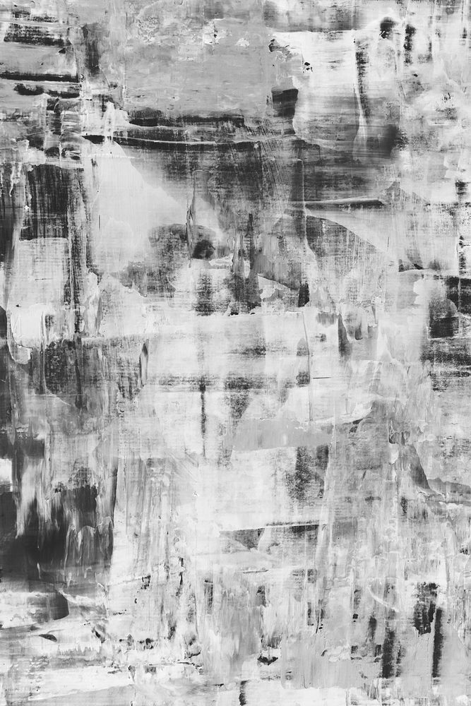 Textured painted background wallpaper, abstract art in black and white
