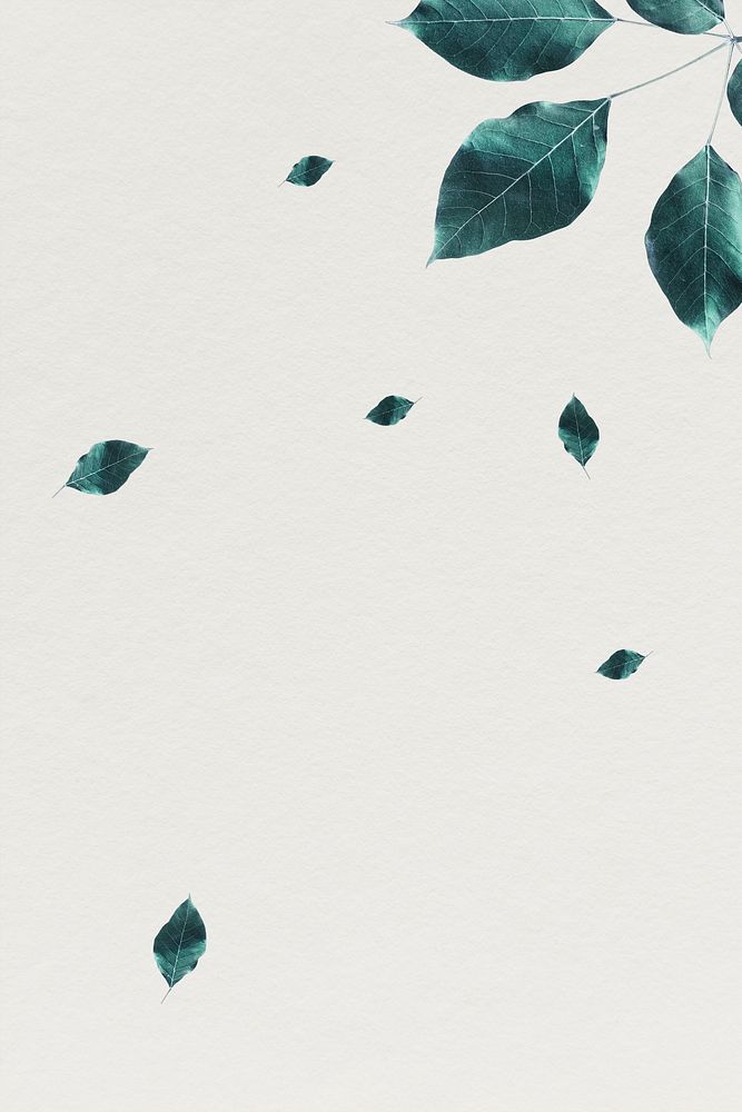 Metallic green leaves pattern background illustration