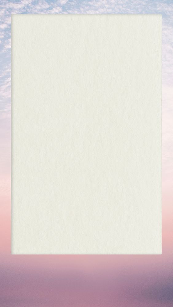 Poster on a cotton candy sky wallpaper