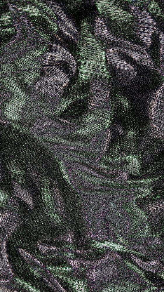 Silky green and silver fabric textured mobile phone wallpaper