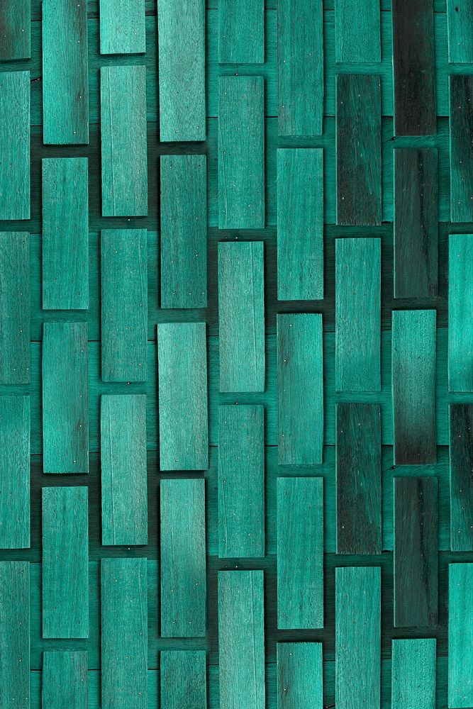 Green concrete brick wall pattern mobile phone wallpaper