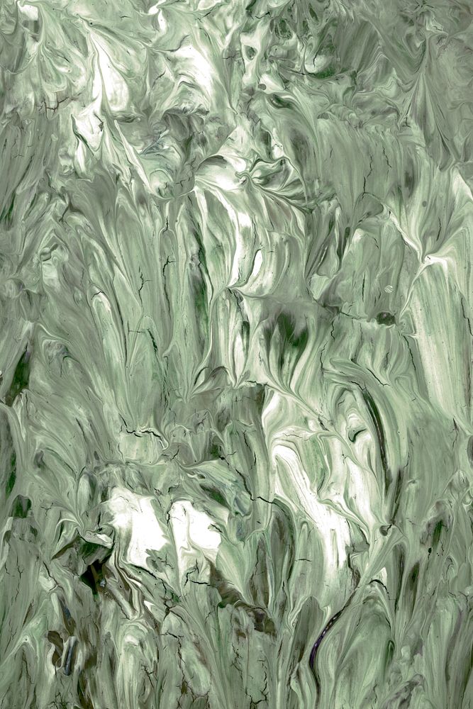Green acrylic brush stroke textured mobile phone wallpaper