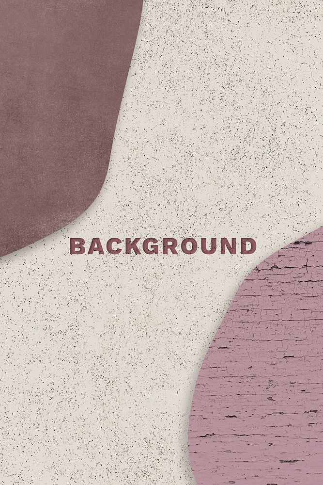 Dark pink and red collage on beige marble background illustration