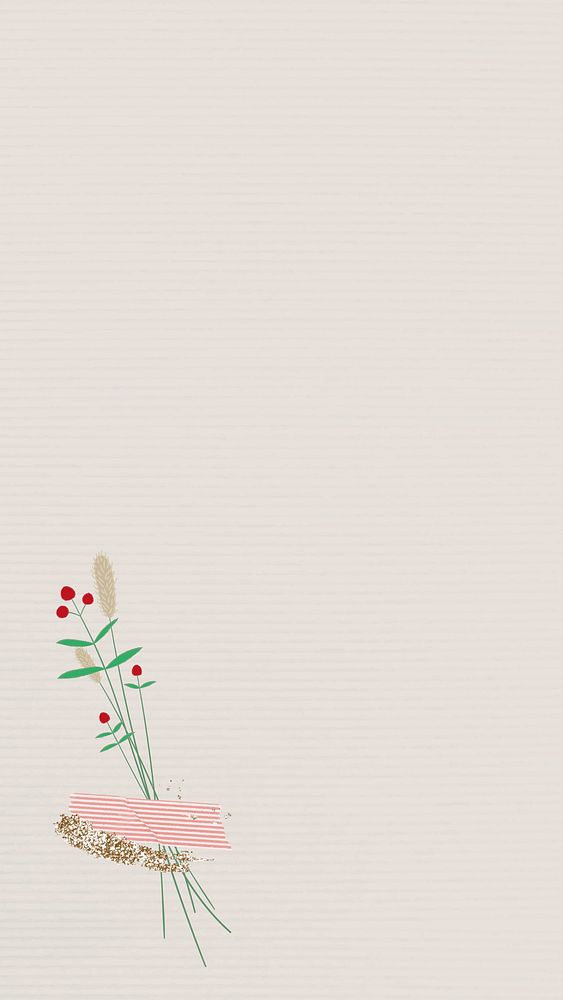 Christmas vintage patterned design mobile phone wallpaper vector