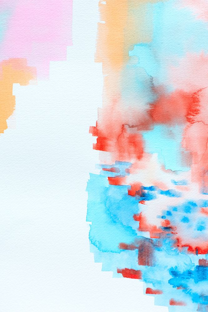 Abstract colorful watercolor stain texture