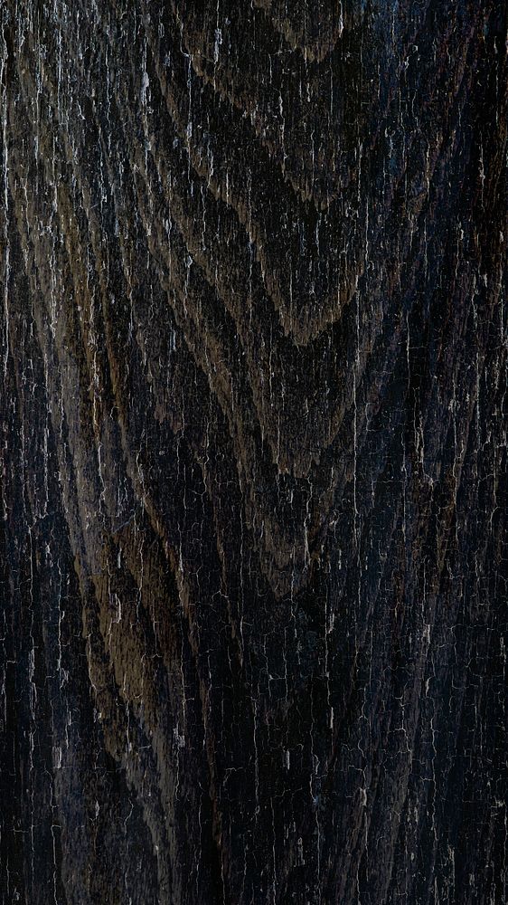 Blank black wooden textured mobile wallpaper background