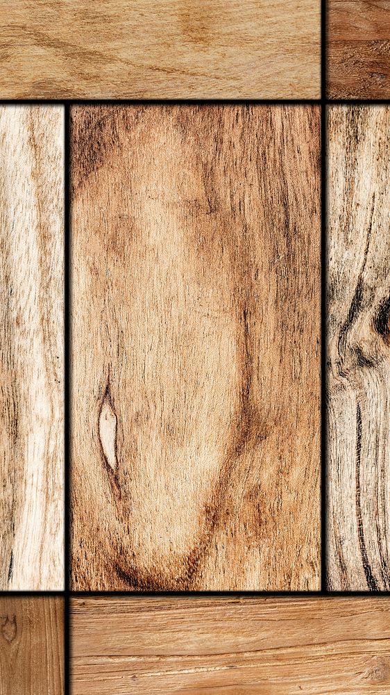 Brown wooden textured mobile wallpaper background 