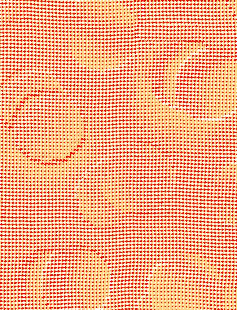 Round orange pattern vintage vector, remix from original artwork