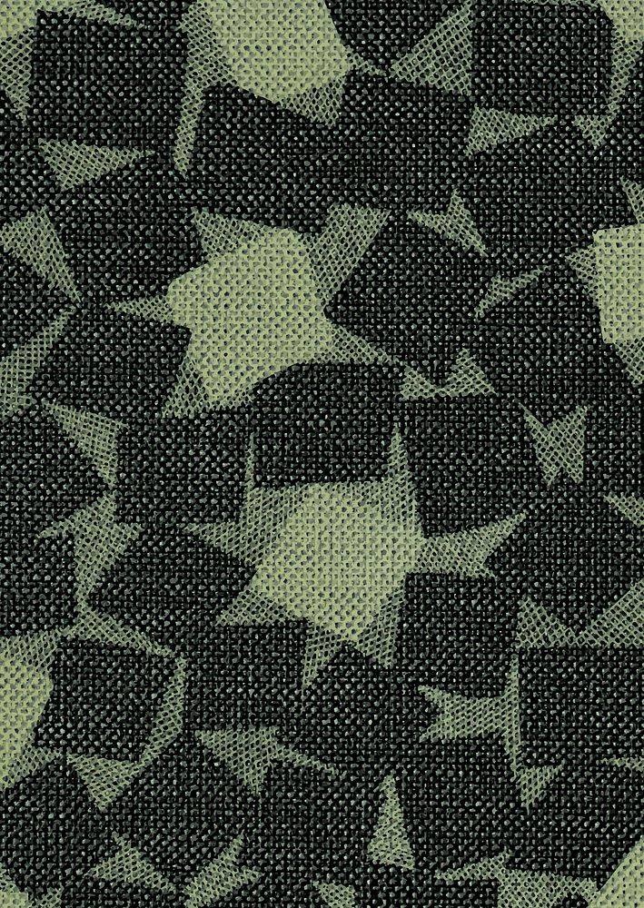 Square patterned vintage fabric vector, remix from original artwork