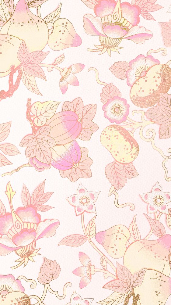 Pink floral patterned background design