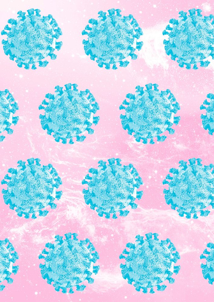 Coronavirus under microscope background illustration