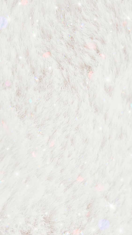 White sparkle wool texture background mobile phone wallpaper