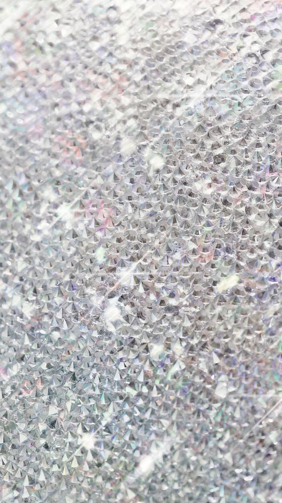 Silver crystals glitter background mobile phone wallpaper