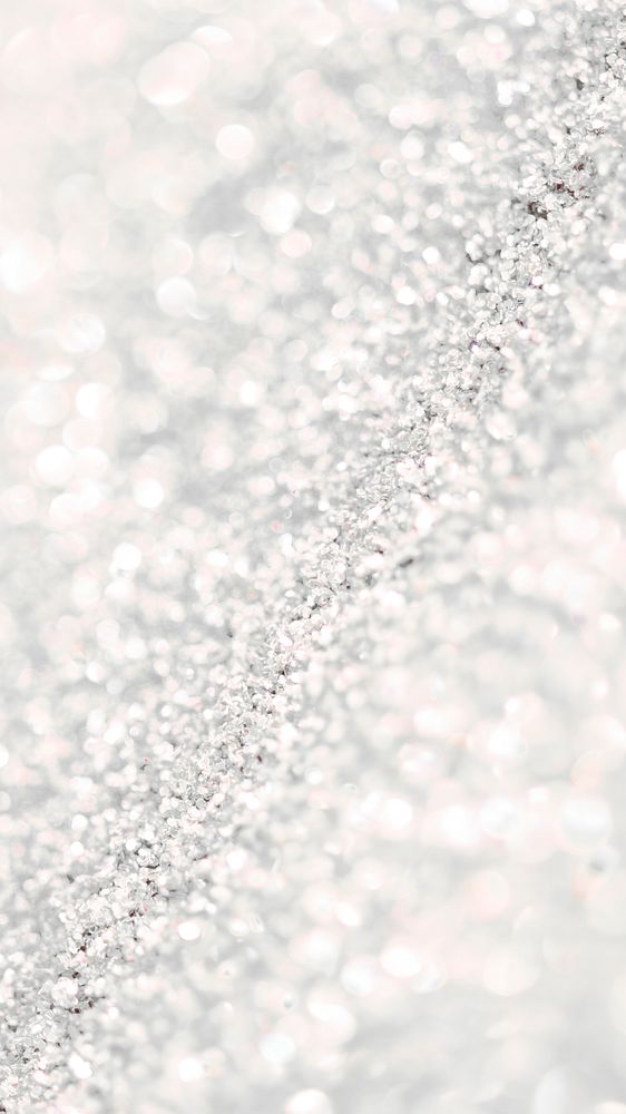 Light silver glitter textured mobile wallpaper