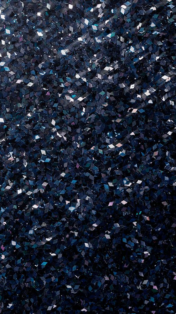Black glittery textured mobile wallpaper