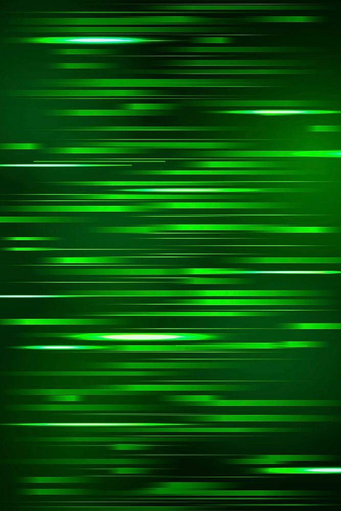 Green glitch on a dark background
