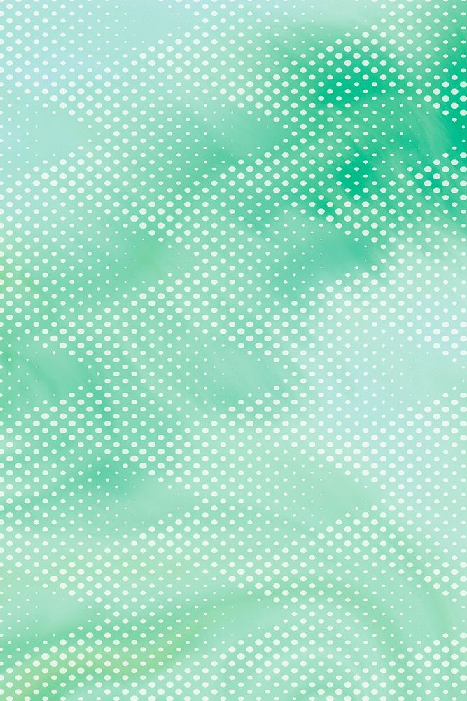 Green halftone patterned background