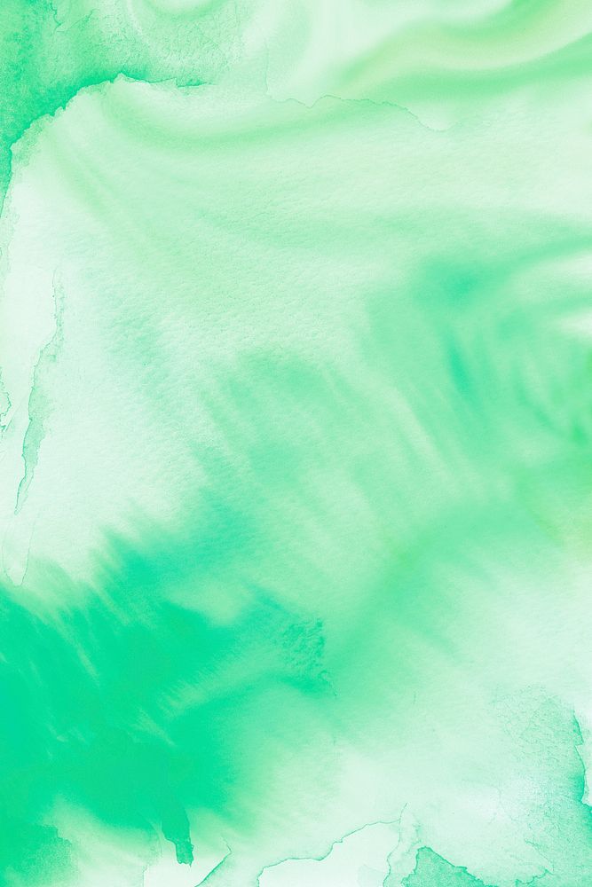 Green watercolor textured background